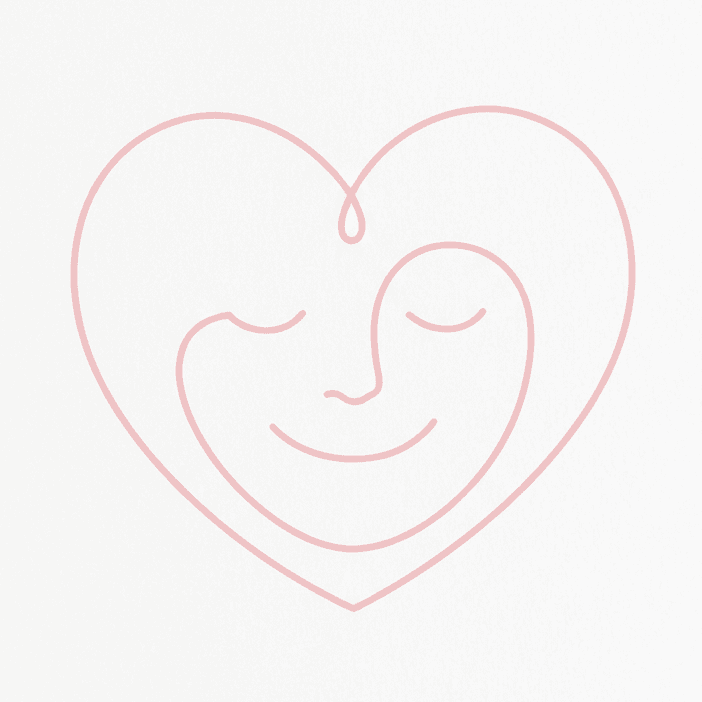 Peaceful face minimum art